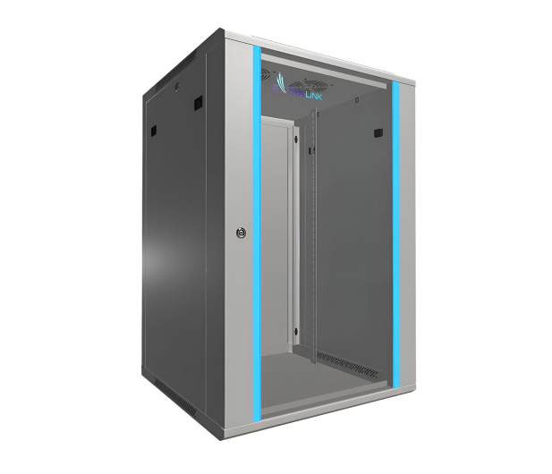Extralink Szafa rack 18U 600x600mm szara wisząca EX.16897 - 1323210 - zdjęcie 2